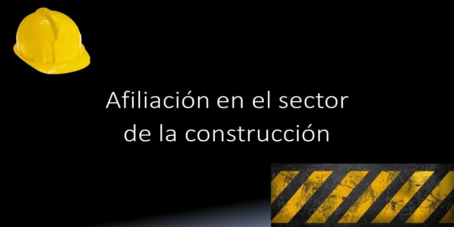 Datos de  afiliación en el sector de la construcción. Octubre